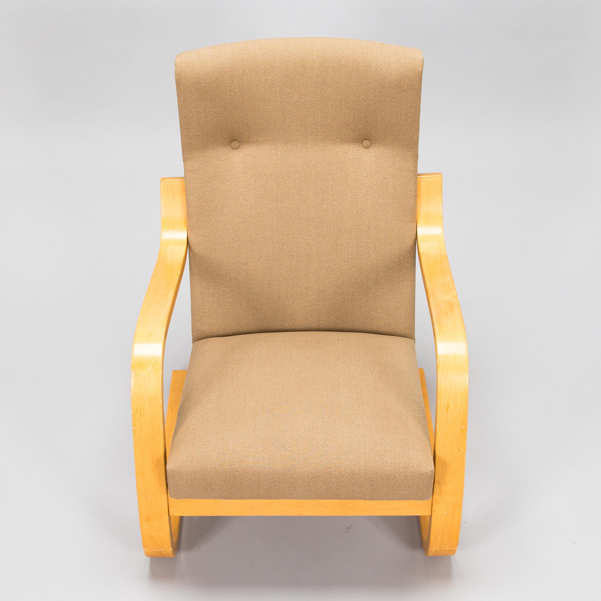 Alvar Aalto, fåtölj, modell 35, Huonekalu- ja Rakennustyötehdas A.B, 1900-talets mitt.