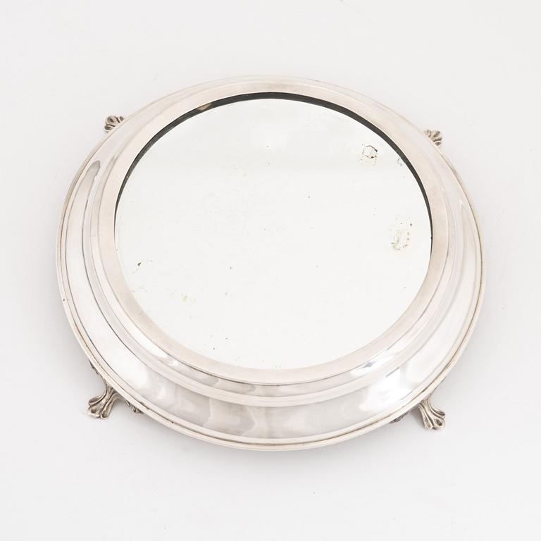 A Danish silver centerpiece, mark of JS Prahl, Copenhagen 1881.