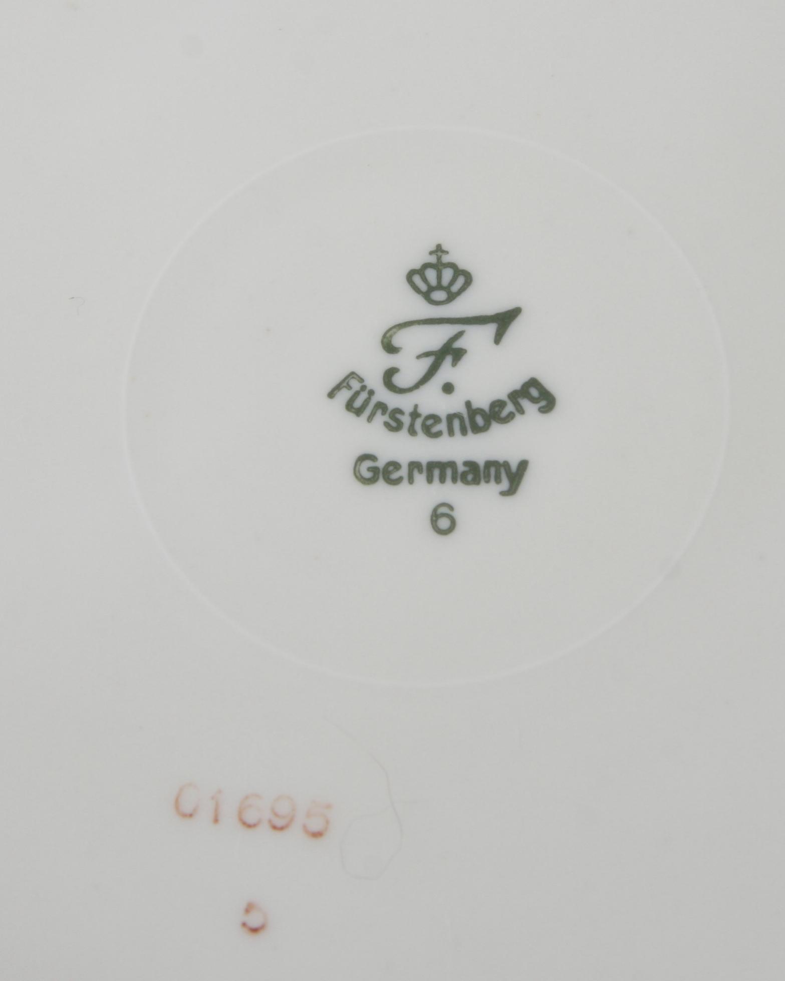 KAFFESERVIS, c:a 38 delar, porslin, Furstenberg.