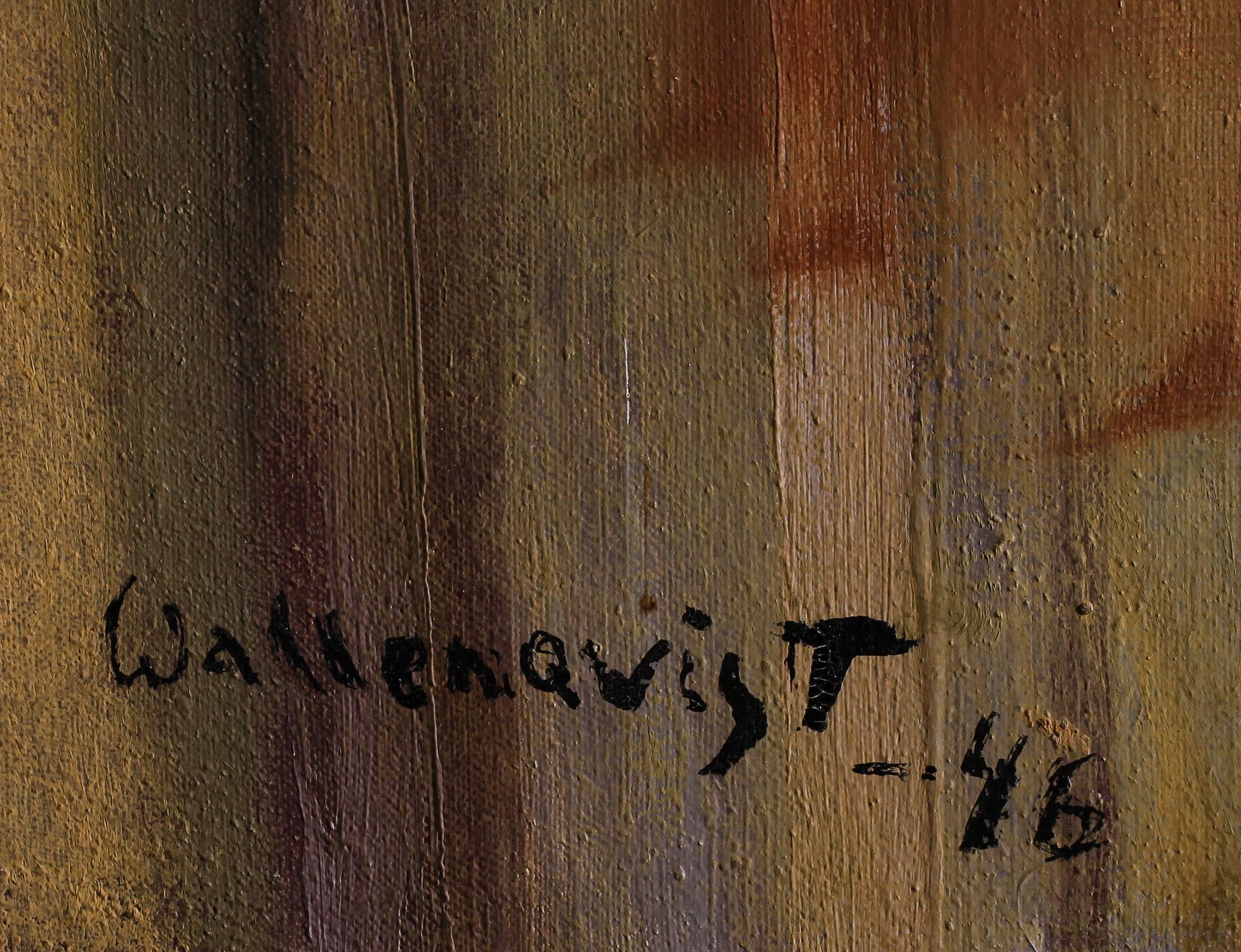 EDVARD WALLENQVIST, olja på duk, signerad och daterad 46.