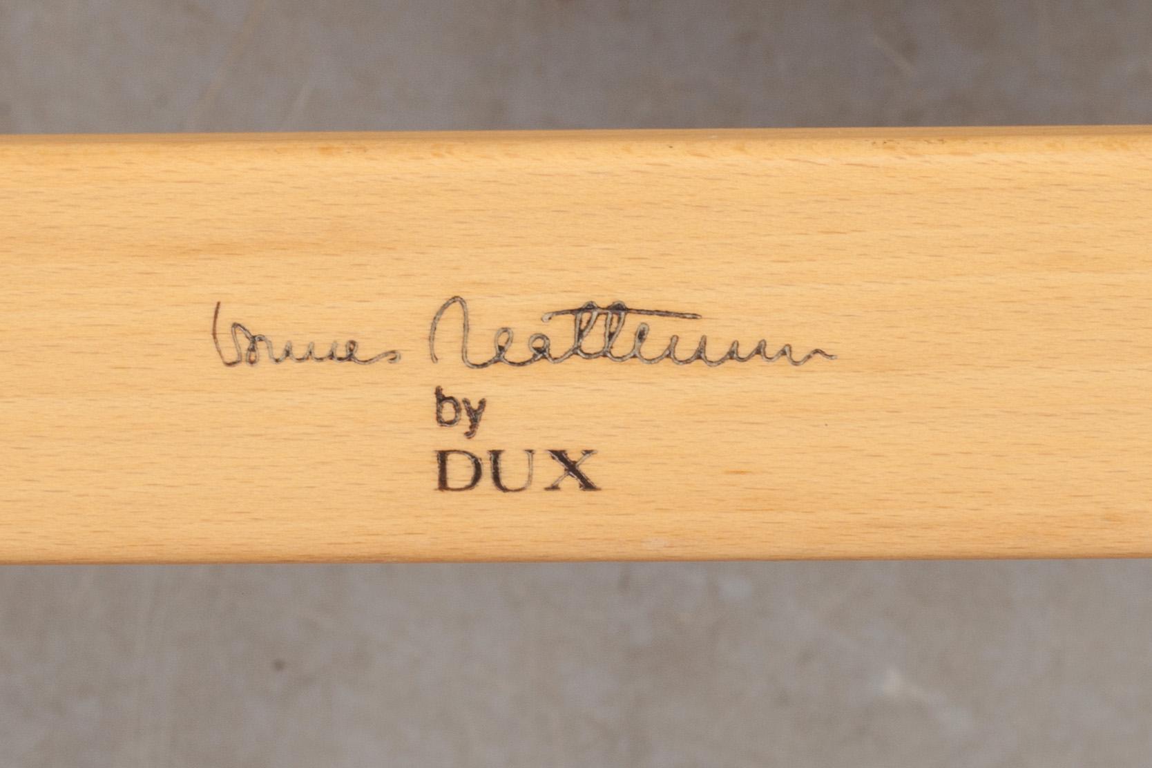 FÅTÖLJER, ett par, "Eva", Bruno Mathsson, Dux, brännmärkta.