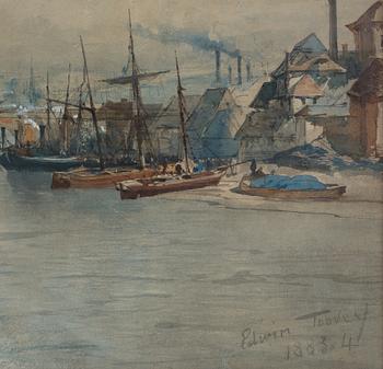 Edwin Toovey, watercolour, signed and dated 1883-4.