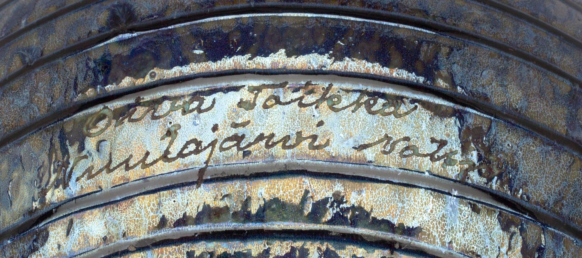 FIGURIN, glas, signerad Oiva Toikka Nuutajörvi Notsjö.