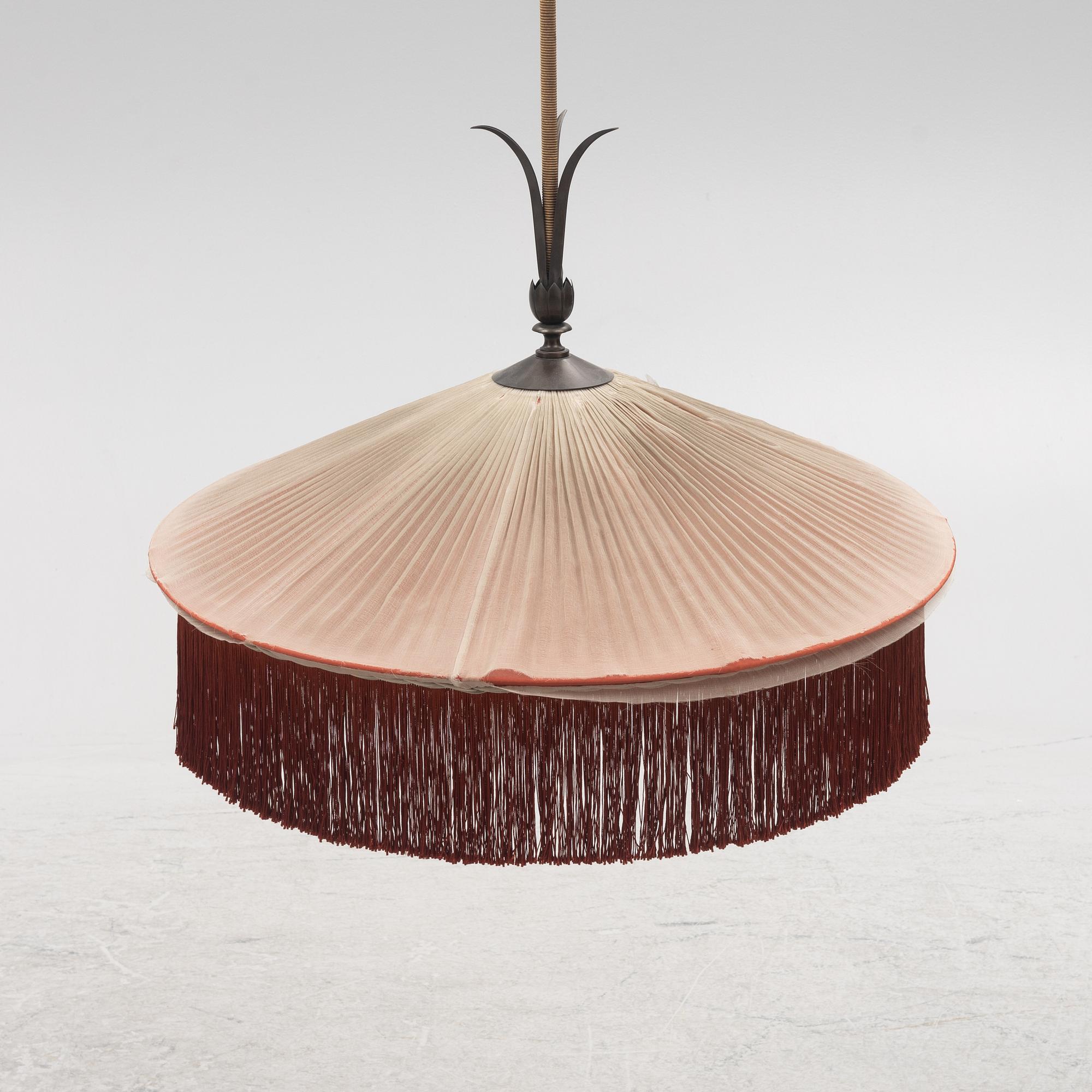 Harald Notini, a large ceiling lamp model "6453", Arvid Böhlmarks Lampfabrik, Stockholm, 1920s-30s.