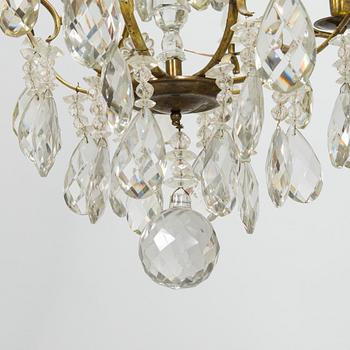 A Rococo style chandelier, first half of the 20th century.