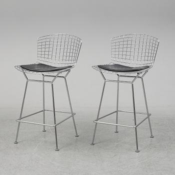 HARRY BERTOIA, a pair of bar stools, Knoll International.