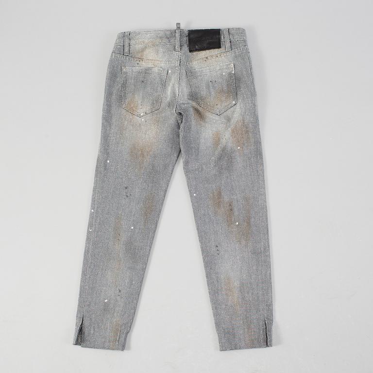 Jeans with tinsels by Dsquared.