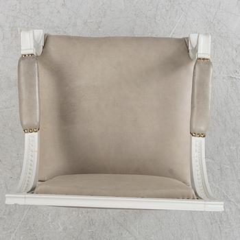 A Late Gustavian style armchair, second half of the 20th century.