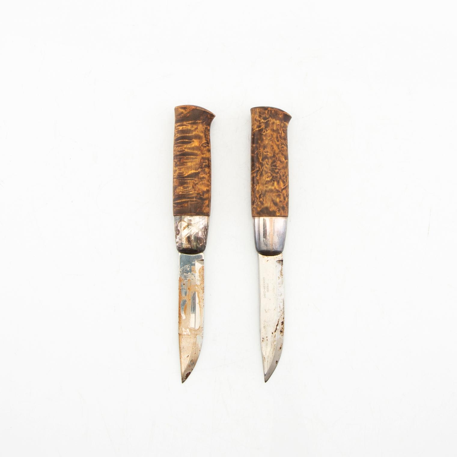 David Andersen knivar 2 st "Peer Gynt-kniven" Norge 1900-talets andra hälft.