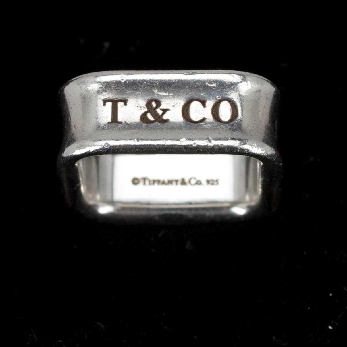 RING, sterling silver, Tiffany & Co., vikt 10,1 g.