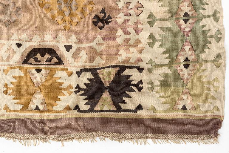 Carpet, Kalim, around 1900, Ca 240 x 165 cm.