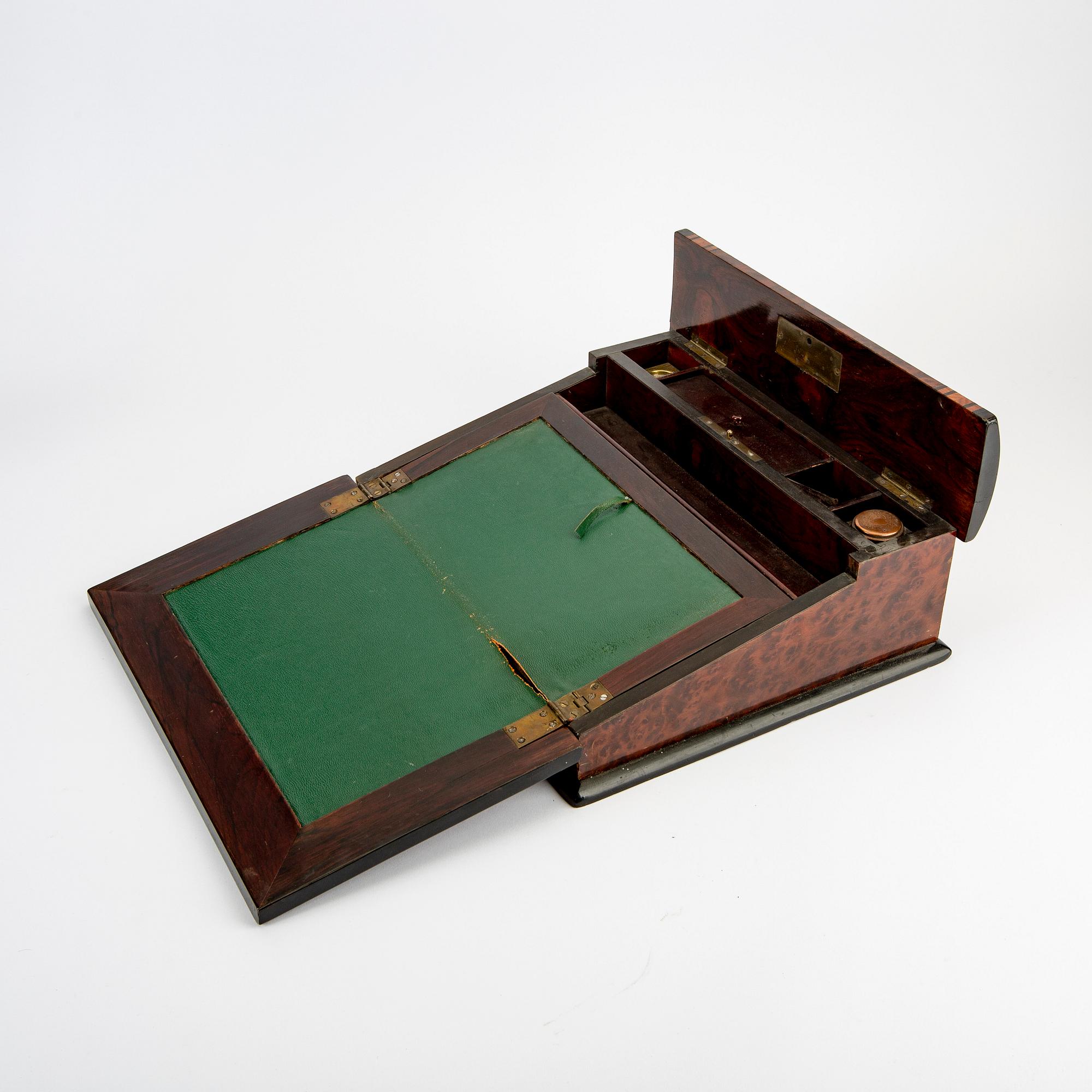 A late 19th century venere4d writing casket.