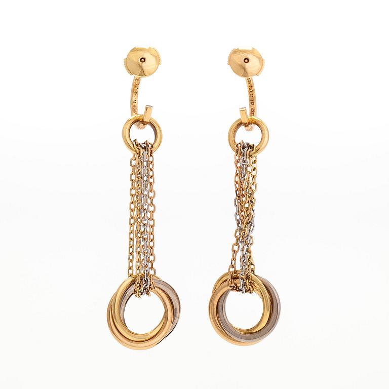 Cartier, Örhängen, "Trinity", 18K guld.