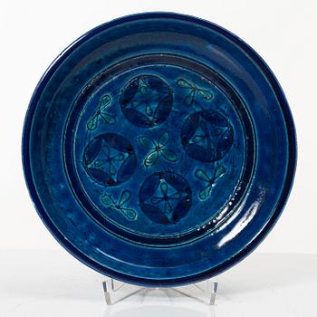 Aldo Londi, figurines 2 pcs, bowl, Bitossi, 1960s/70s.