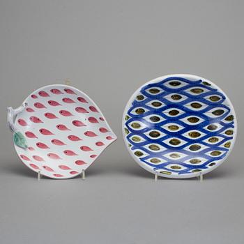 FAT, 2 st, fajans, Stig Lindberg, Gustavsberg Studio.