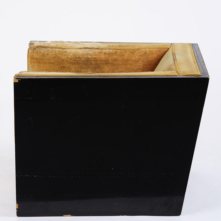 Sten Blomberg, a black lacquered armchair, David Blomberg AB, Stockholm, ca 1933.