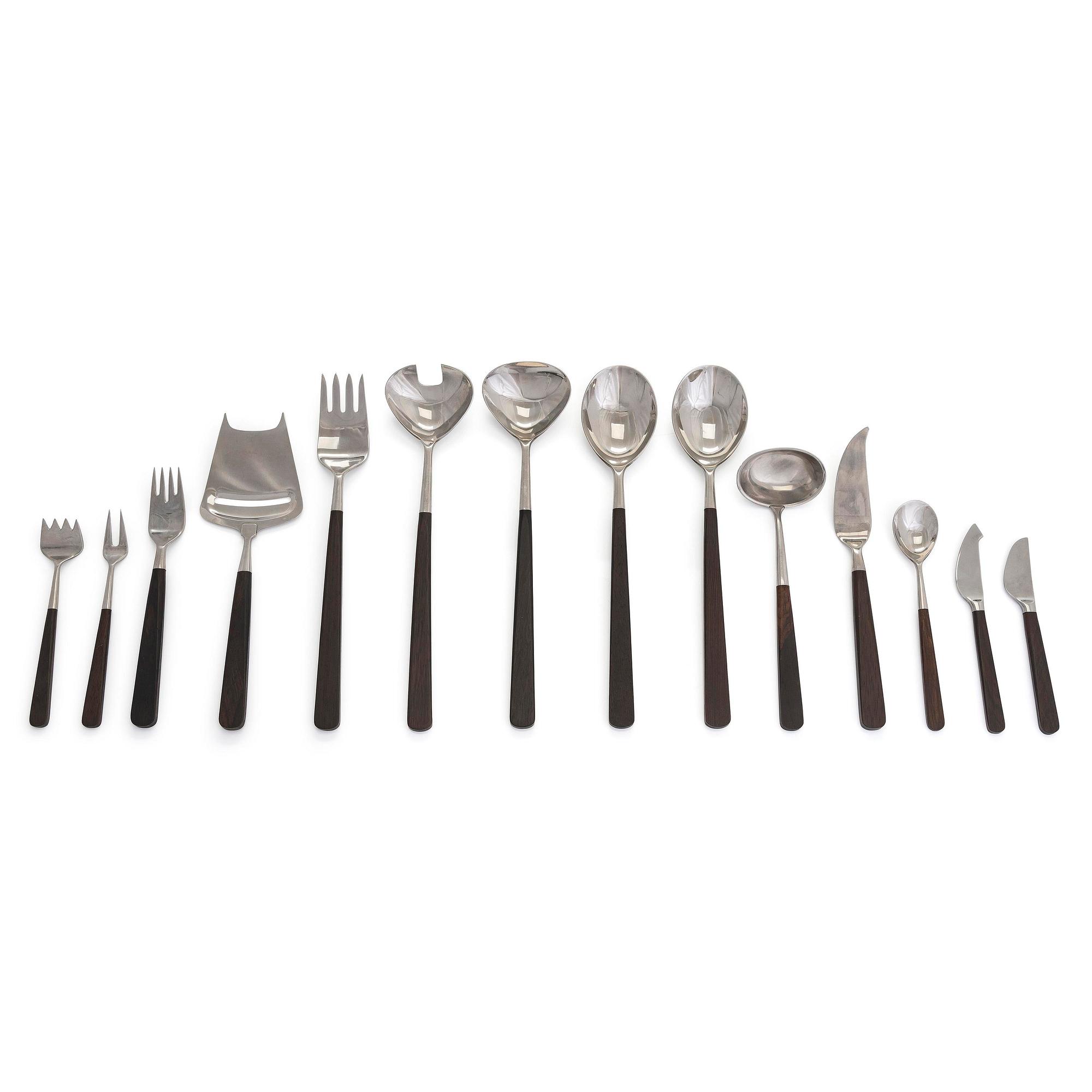 Bertel Gardberg, a 74-piece 'Lion de Luxe' cutlery set, Hackman, Finland, latter half of the 20th century.