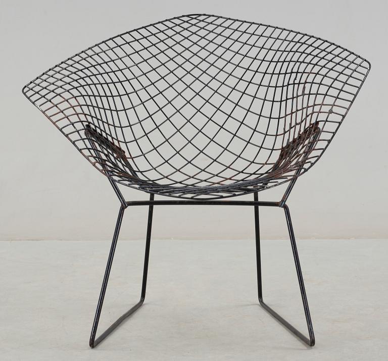 FÅTÖLJ, "Diamond chair", Harry Bertoia, modellen formgiven år 1950-52, i produktion från 1953 och framåt.