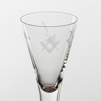 Snapsglas, 6 st, 1900-tal.