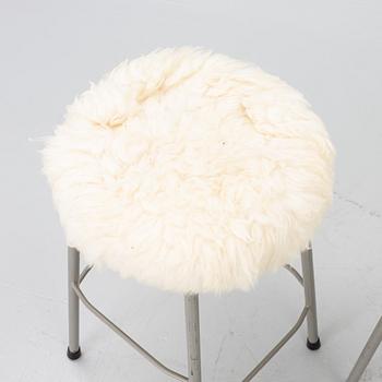 Stools, 3, latter half of the 20th century.