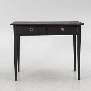 A Gustavian style writing desk, 20th century.
