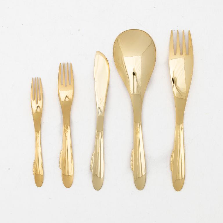 Gunnar Cyrén, fish cutlery, 33 pieces, "Nobel", Gense.
