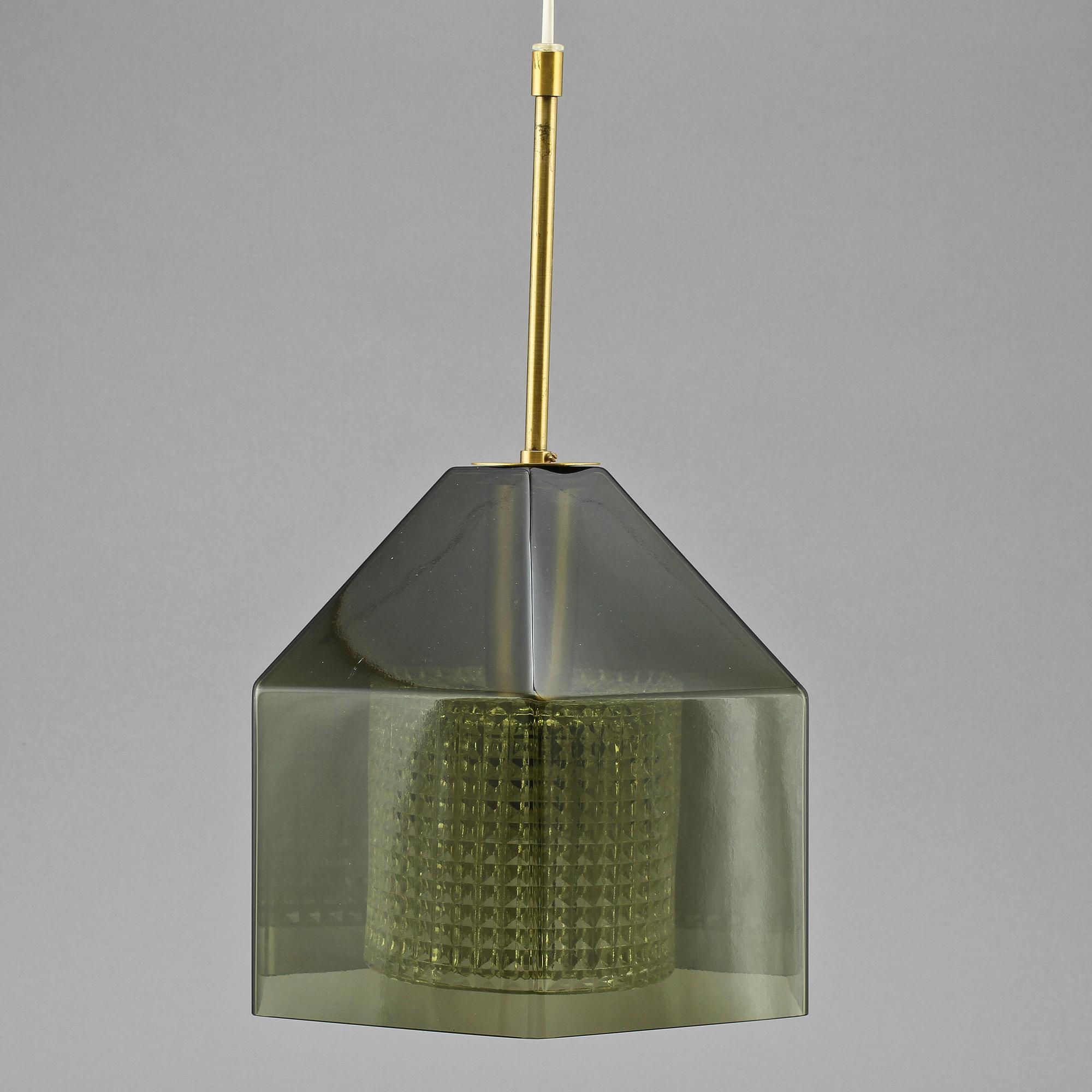 TAKLAMPA, Orrefors, 1950/1960-tal. H ca 42.