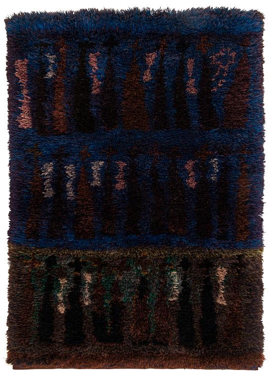 Eva Brummer, ryijy, malli Suomen Käsityön Ystävät. Noin 180 x 125 cm.