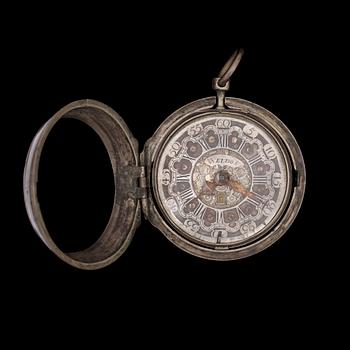 FICKUR, spindelur, silver, W. Weldon, London, England, 1764/65.