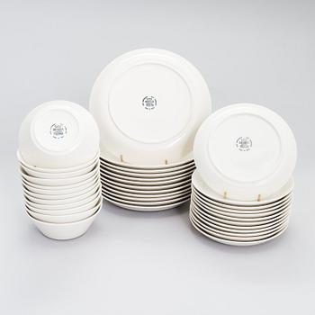 KAJ FRANCK, A 36-pieces set of "Teema". Marked Teema Arabia Finland.