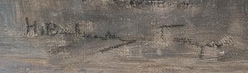 HUGO BACKMANSSON, oil on board, signed.