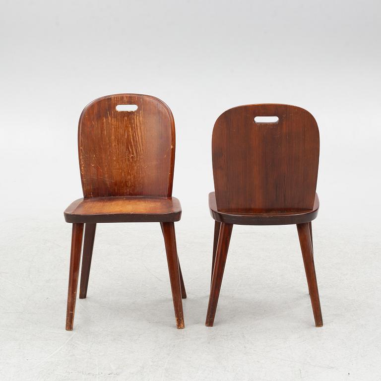 A set of four chairs, Åby Möbelfabrik, 1930s-40s.