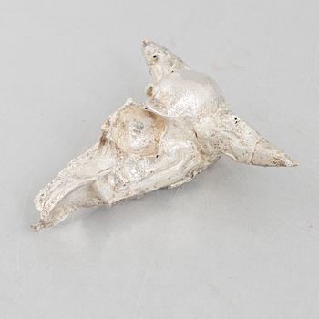 A sterling silver sculpture, mark of Lars Arby, Gothenburg, Sweden 1982.