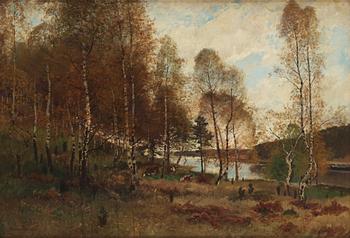 Oscar Törnå, Höstlandskap med boskap.