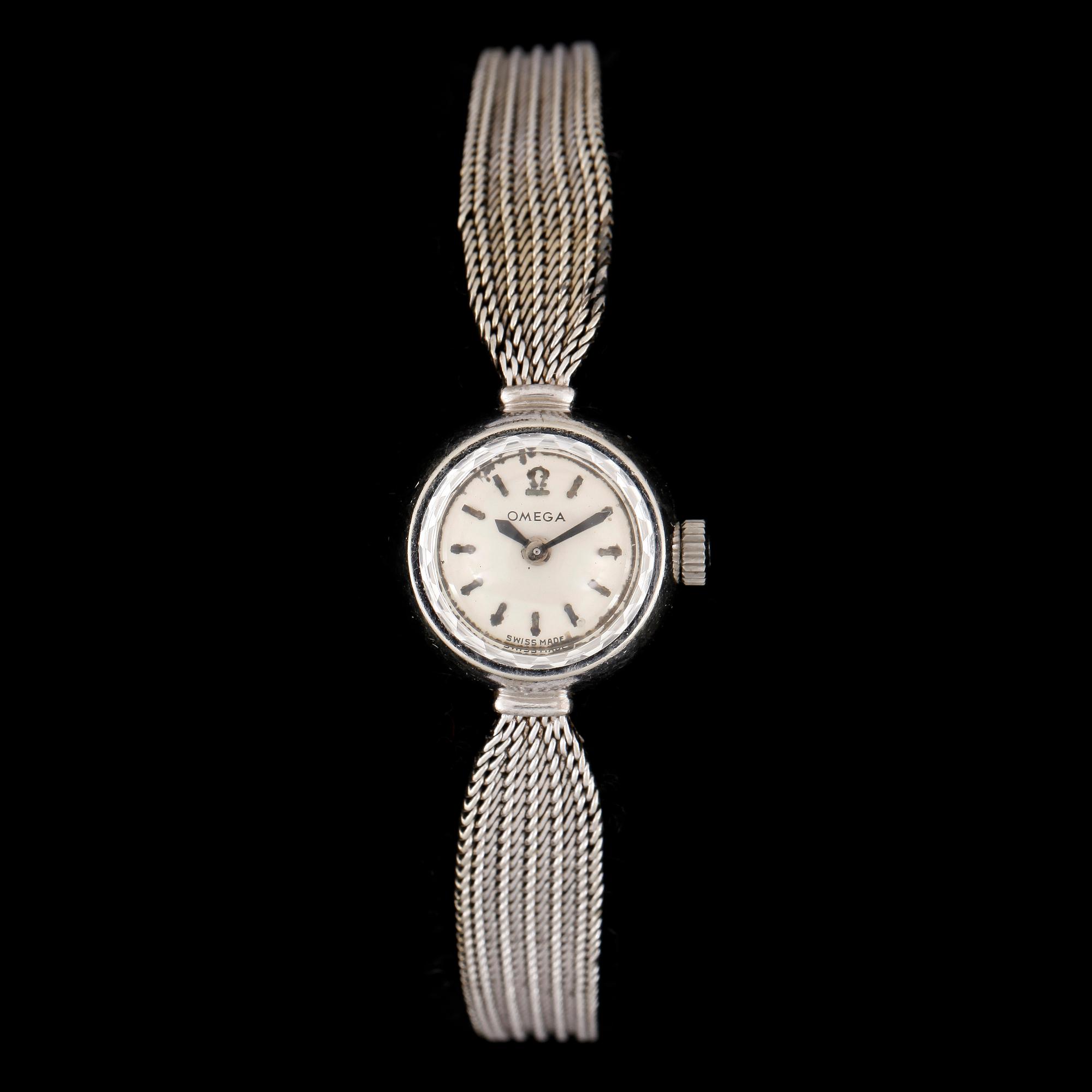 ARMBANDSUR, dam, Omega, 18k vitguld. Vikt 19g.