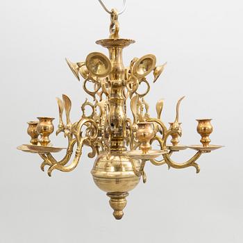 Chandelier, Baroque style, circa 1900.