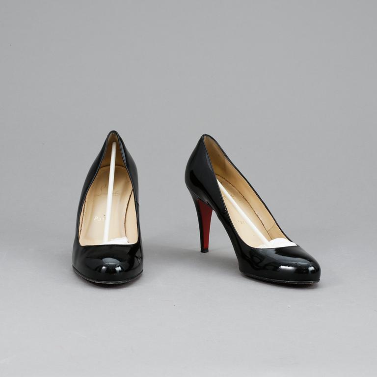 SKOR, "Ron ron 85 patent calf", Christian Louboutin.