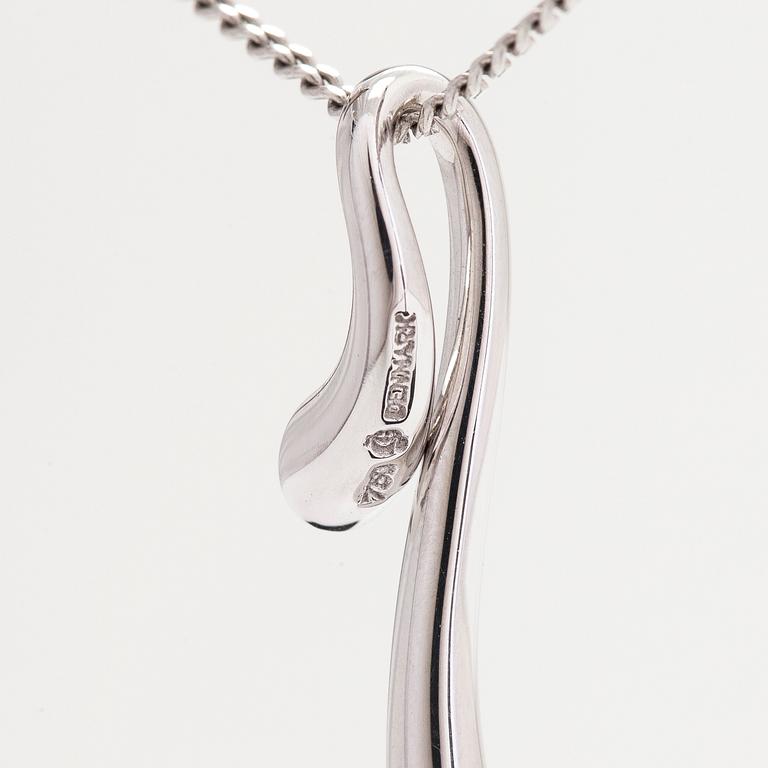 Georg Jensen, halsband "Magic", 18K vitguld, briljantslipade diamanter tot. ca 0.13 ct.