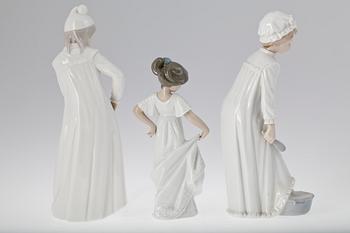 FIGURINER, 3 st, porslin, Nau, Spanien.