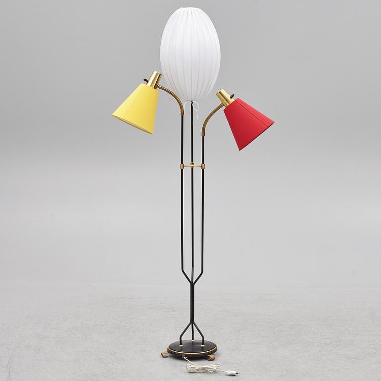 Floor lamp, mid-20th century.
