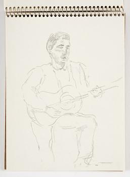 Lotte Laserstein, 4 skissböcker med blyertsteckningar.