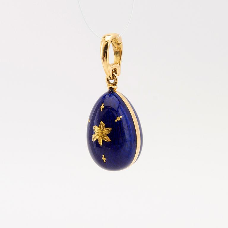 Fabergé pendant in 18K gold and enamel, numbered 316/1000 by Victor Mayer.