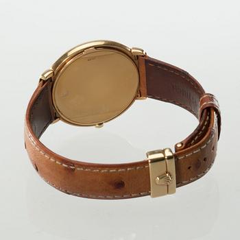 HERRARMBANDSUR, 18 k guld, Rolex, Cellini, Quartz. Vikt ca 72 g.