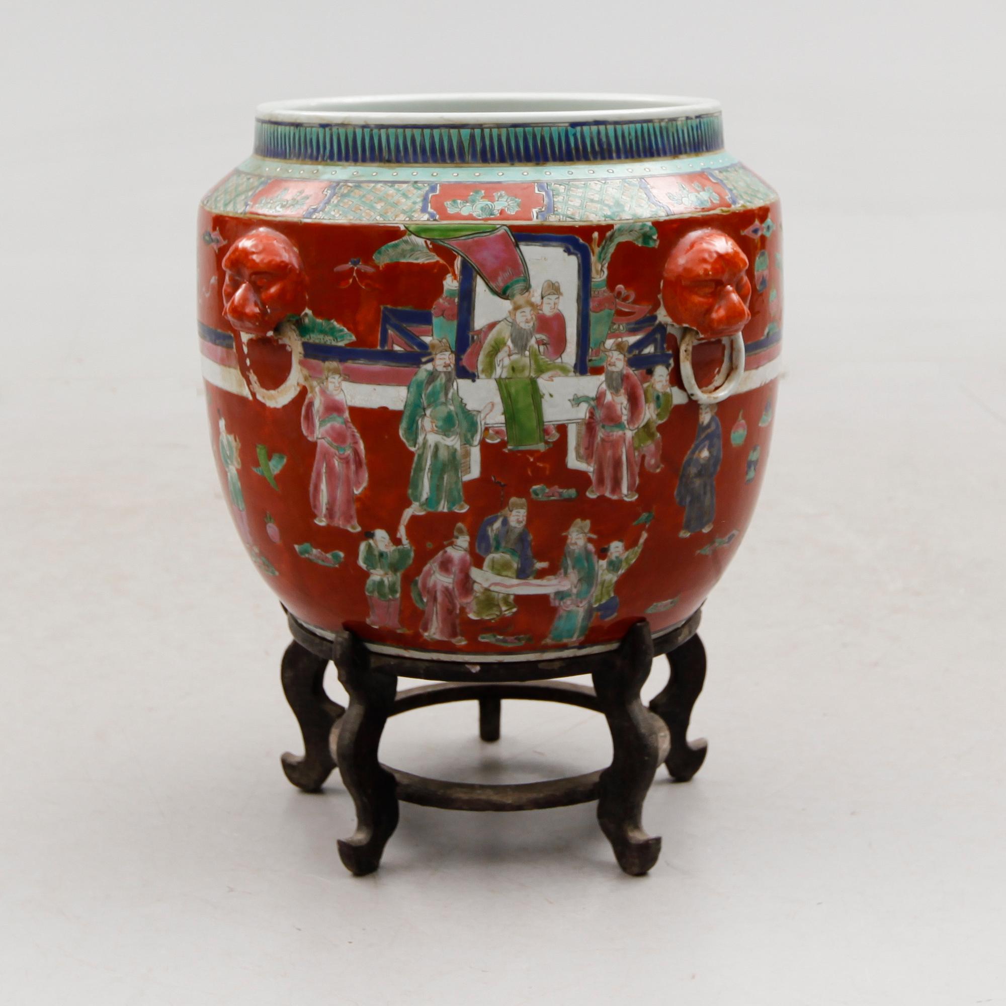 URNA, porslin, Kina, 1900-/2000-tal.