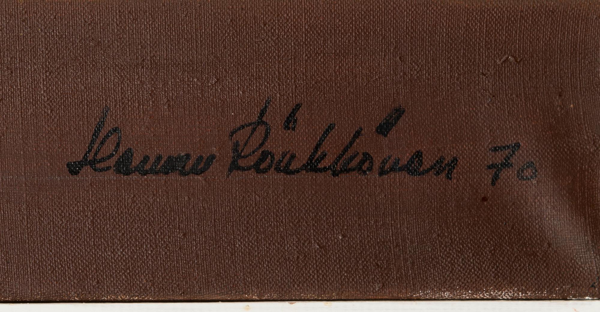 Hannu Rönkkönen, oil on canvas, signed and dated -70.
