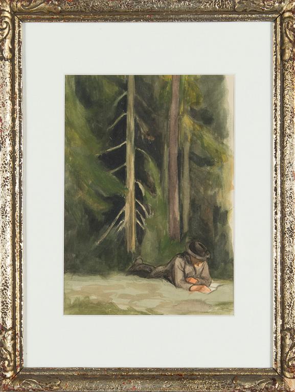 Santeri Salokivi, A Reading Moment in Forest.