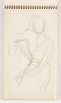 Lotte Laserstein, 4 skissböcker med blyertsteckningar.