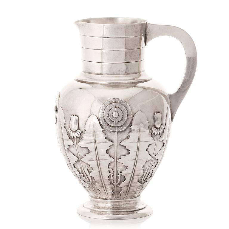 S & M Benzen, kanna, Köpenhamn 1905, Art Nouveau.