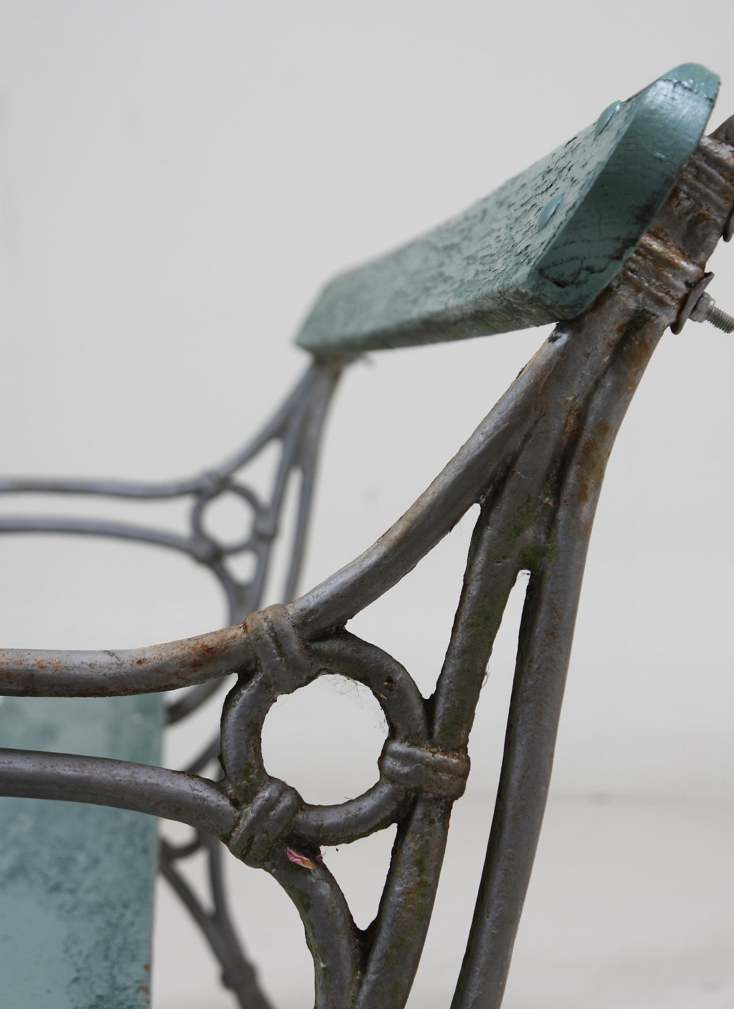 TRÄDGÅRDSSOFFA, gjutjärn, 1900-talets början.