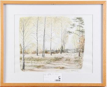 GÖTHMAN, ULF, akvarell. Sign o dat -78.